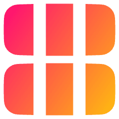 Dashboard Horizontal Rectangle Thirds Icon from Plump Gradient Set