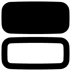 Dashboard Horizontal Rectangle Icon from Plump Remix Set