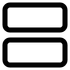 Dashboard Horizontal Rectangle Icon from Core Line Set