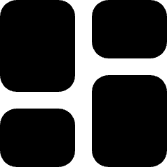 Dashboard Layout 3 Icon from Micro Solid Set