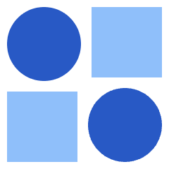 Dashboard Mix Circle Square 1 Icon from Sharp Flat Set