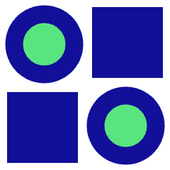 Dashboard Mix Circle Square 1 Icon from Sharp Pop Set