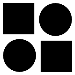 Dashboard Mix Circle Square 2 Icon from Sharp Solid Set