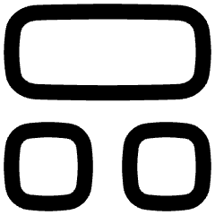Dashboard Square Horizontal Rectangle 1 Icon from Flex Line Set