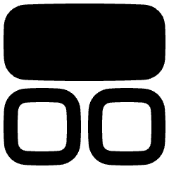 Dashboard Square Horizontal Rectangle 1 Icon from Plump Remix Set