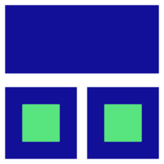 Dashboard Square Horizontal Rectangle 1 Icon from Sharp Pop Set