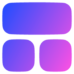Dashboard Square Horizontal Rectangle 1 Icon from Plump Gradient Set