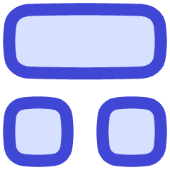 Dashboard Square Horizontal Rectangle 1 Icon from Flex Duo Set