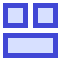 Dashboard Square Horizontal Rectangle 2 Icon from Sharp Duo Set