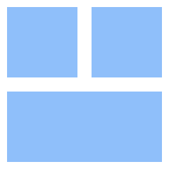 Dashboard Square Horizontal Rectangle 2 Icon from Sharp Flat Set