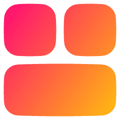 Dashboard Square Horizontal Rectangle 2 Icon from Plump Gradient Set