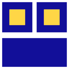 Dashboard Square Horizontal Rectangle 2 Icon from Sharp Pop Set