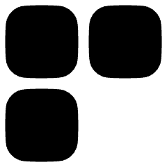 Dashboard Square Three Icon from Plump Solid Set