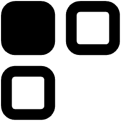 Dashboard Square Three Icon from Core Remix Set