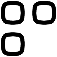 Dashboard Square Three Icon from Flex Line Set