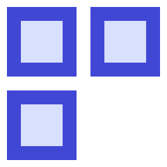 Dashboard Square Three Icon from Sharp Duo Set