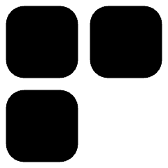 Dashboard Square Three Icon from Core Solid Set