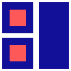 Dashboard Square Vertical Rectangle 1 Icon from Sharp Pop Set