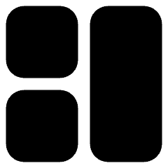 Dashboard Square Vertical Rectangle 1 Icon from Core Solid Set