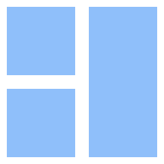 Dashboard Square Vertical Rectangle 1 Icon from Sharp Flat Set