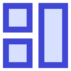 Dashboard Square Vertical Rectangle 1 Icon from Sharp Duo Set