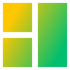 Dashboard Square Vertical Rectangle 1 Icon from Sharp Gradient Set
