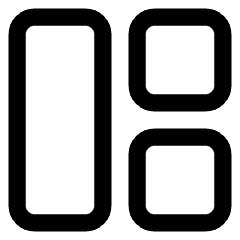 Dashboard Square Vertical Rectangle 2 Icon from Core Line Set