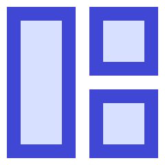 Dashboard Square Vertical Rectangle 2 Icon from Sharp Duo Set