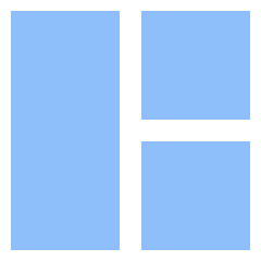 Dashboard Square Vertical Rectangle 2 Icon from Sharp Flat Set