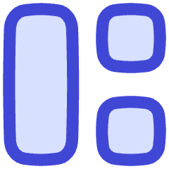 Dashboard Square Vertical Rectangle 2 Icon from Flex Duo Set