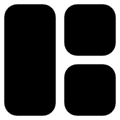 Dashboard Square Vertical Rectangle 2 Icon from Core Solid Set