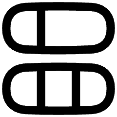 Dashboard Vertical Pills 5 Icon from Flex Line Set