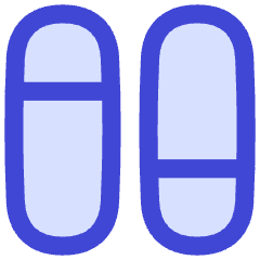 Dashboard Vertical Pills Split 2 Icon from Flex Duo Set