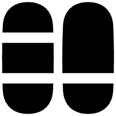 Dashboard Vertical Pills Split 6 Icon from Flex Solid Set