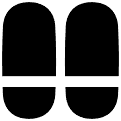 Dashboard Vertical Pills Split Bottom Icon from Flex Solid Set