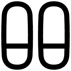 Dashboard Vertical Pills Split Bottom Icon from Flex Line Set