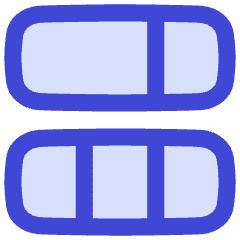 Dashboard Vertical Rectangle 3 Icon from Flex Duo Set