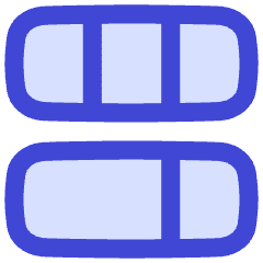 Dashboard Vertical Rectangle 4 Icon from Flex Duo Set