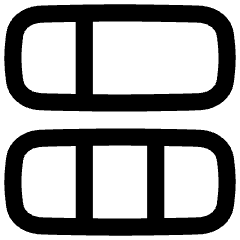 Dashboard Vertical Rectangle 5 Icon from Flex Line Set