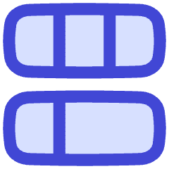 Dashboard Vertical Rectangle 6 Icon from Flex Duo Set