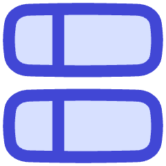 Dashboard Vertical Rectangle Split Left Icon from Flex Duo Set