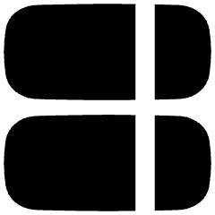 Dashboard Vertical Rectangle Split Right Icon from Flex Solid Set