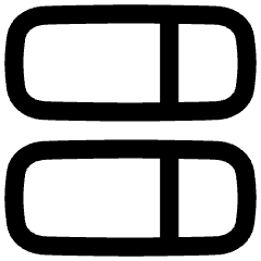 Dashboard Vertical Rectangle Split Right Icon from Flex Line Set