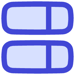 Dashboard Vertical Rectangle Split Right Icon from Flex Duo Set