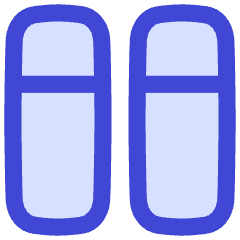 Dashboard Vertical Rectangle Split Top Icon from Flex Duo Set