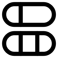 Dashboard Vertical Pills 5 Icon from Core Line Set