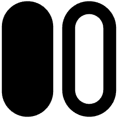 Dashboard Vertical Pills Icon from Sharp Remix Set