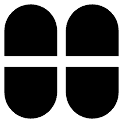 Dashboard Vertical Pills Half Icon from Core Solid Set
