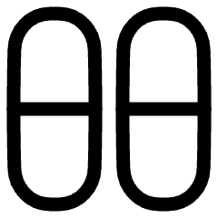 Dashboard Vertical Pills Half Icon from Plump Line Set