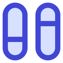 Dashboard Vertical Pills Split 1 Icon from Sharp Duo Set